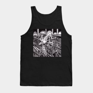 Tall Librarian Ghost Tank Top